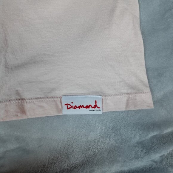 Diamond Supply Hey F*ck You Im On Vacation T Shirt Mens S Slim Fit Funny Pink - Picture 4 of 9